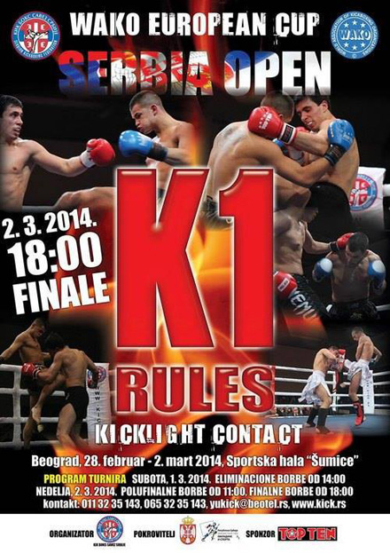  Kik boks takmičenje Srbija open 2014