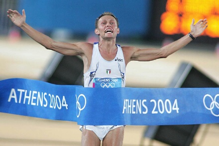 Stefano Baldini - olimpijski šampion u maratonu  - na Beogradskom maratonu