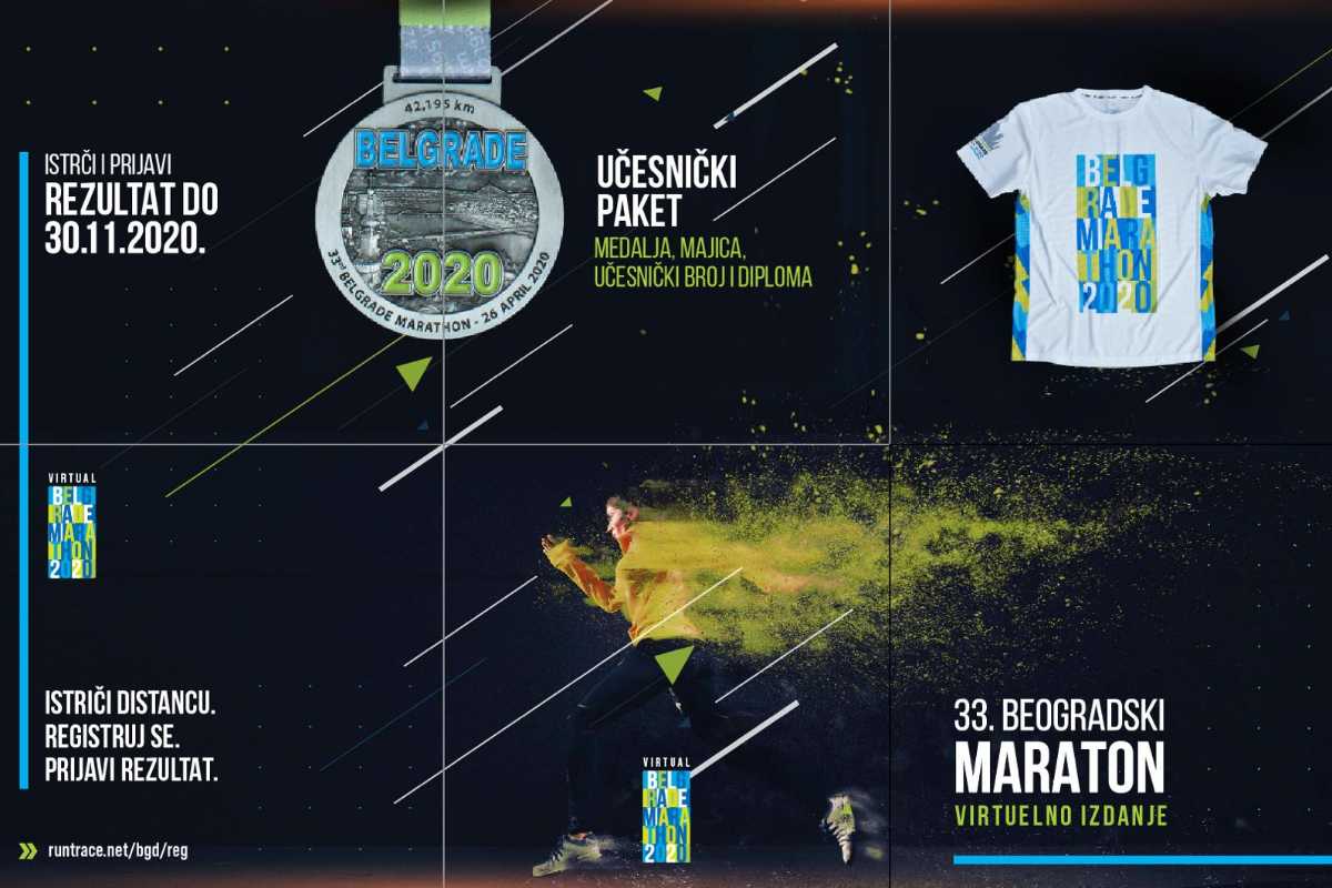 Veliko interesovanje za virtuelni 33. Beogradski maraton