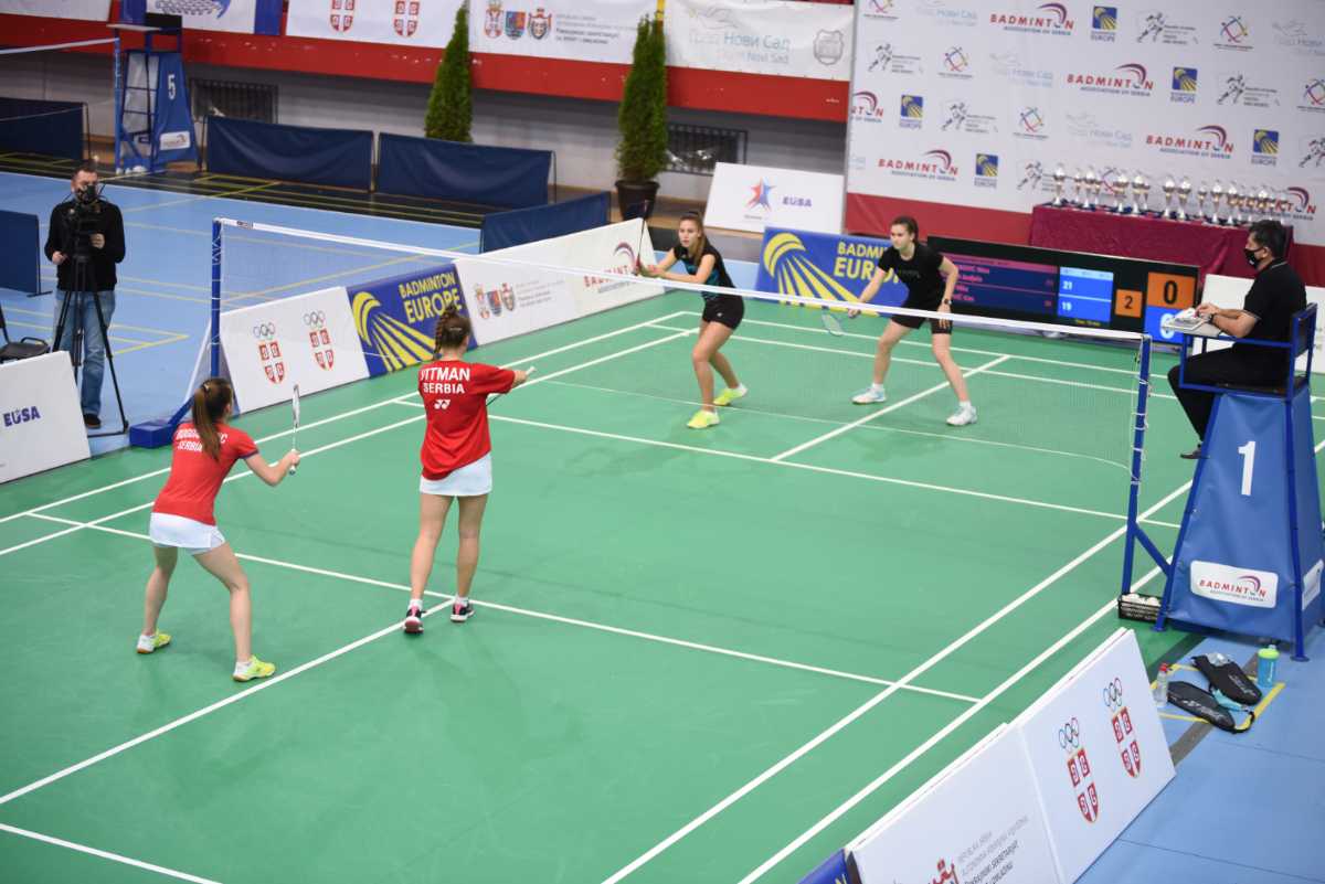 Na međunarodnim turnirima u Novom Sadu srpski badminton izlio 24 odličja