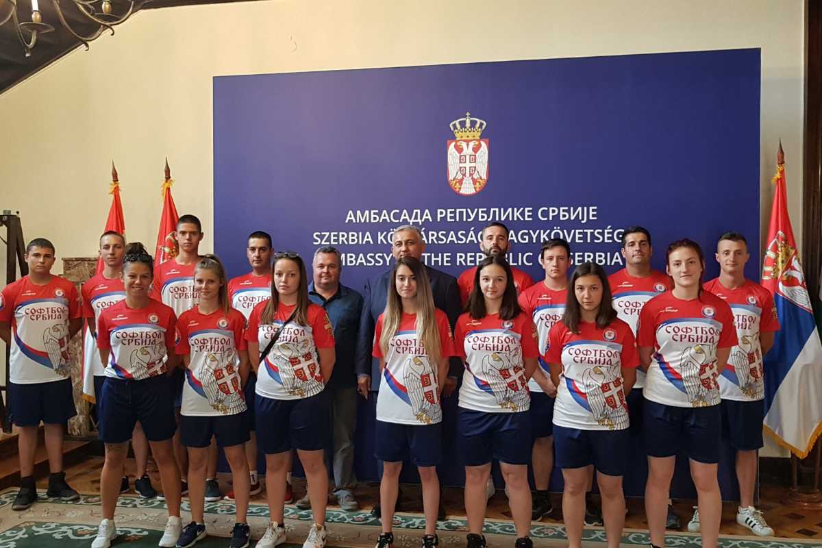 Prijem Softbol reprezentacije Srbije u ambasadi u Budimpešti