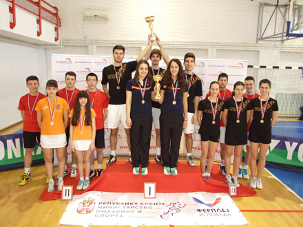 Održano ekipno prvenstvo Srbije u badmintonu 2014