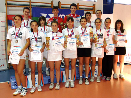 Održano Prvenstvo Srbije u badmintonu za juniore 2013