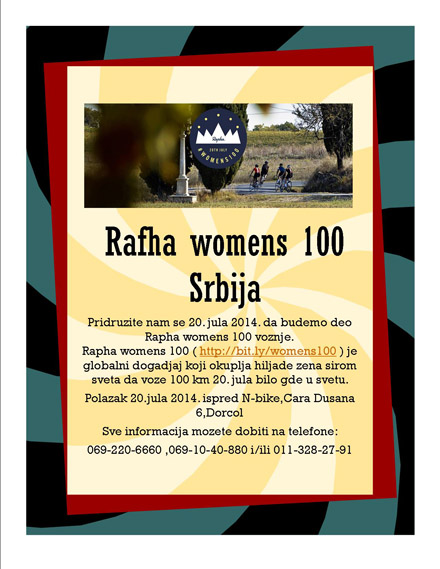 Rapha womens 100 biciklistička vožnja u Srbiji
